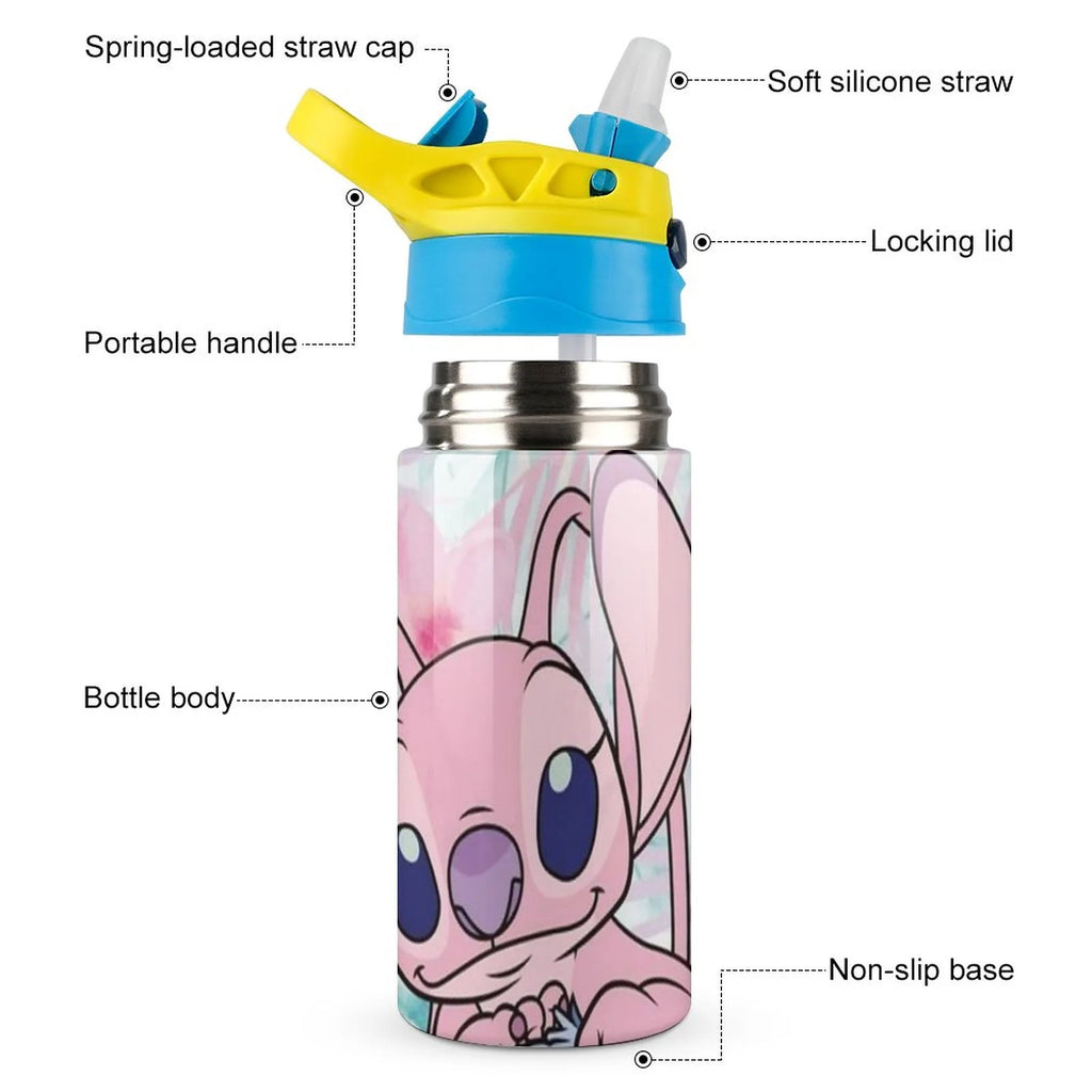Stainless Steel Vacuum Insulated Water Bottle With Straw Q967