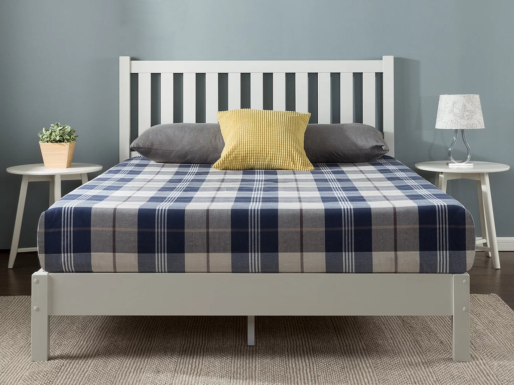 Wood Platform Bed Frame with Headboard U76317