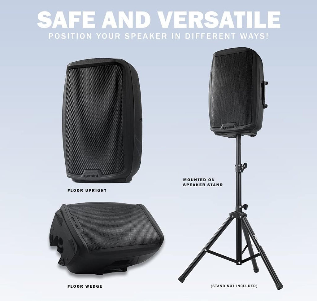 15 Inch 2000W 2-Channel PA DJ Monitor Speakers R7299