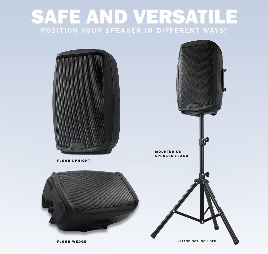 15 Inch 2000W 2-Channel PA DJ Monitor Speakers R7299
