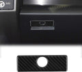 Carbon Fiber Passenger Seat Storage Box Trim Cover F749