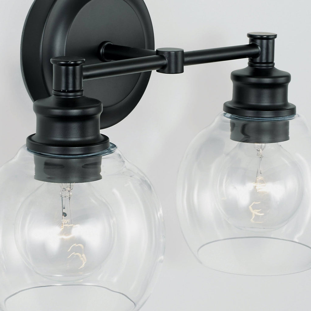 2 Light Matte Black Vanity T646269
