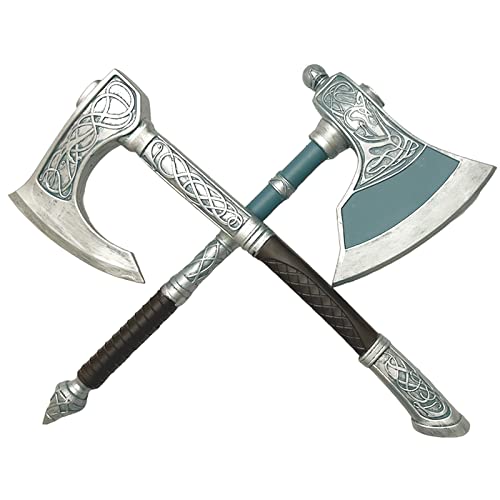 23.5 Inch Foam Viking Axe Set Q872