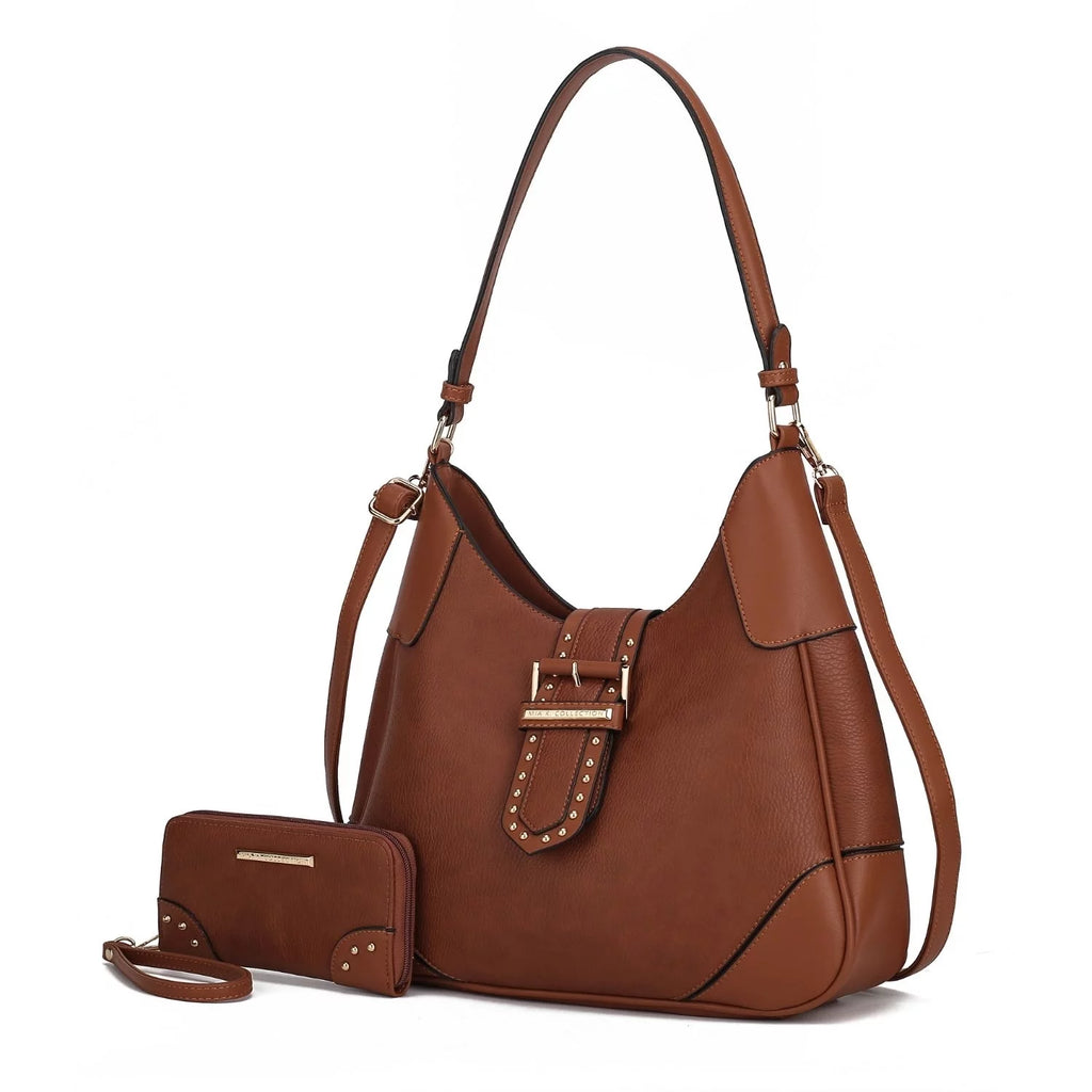 Women's Shoulder Handbag & Matching Wallet 2 Piece Set A855