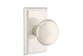 Polished Nickel Passage Set with Rectangular Rosette S25570