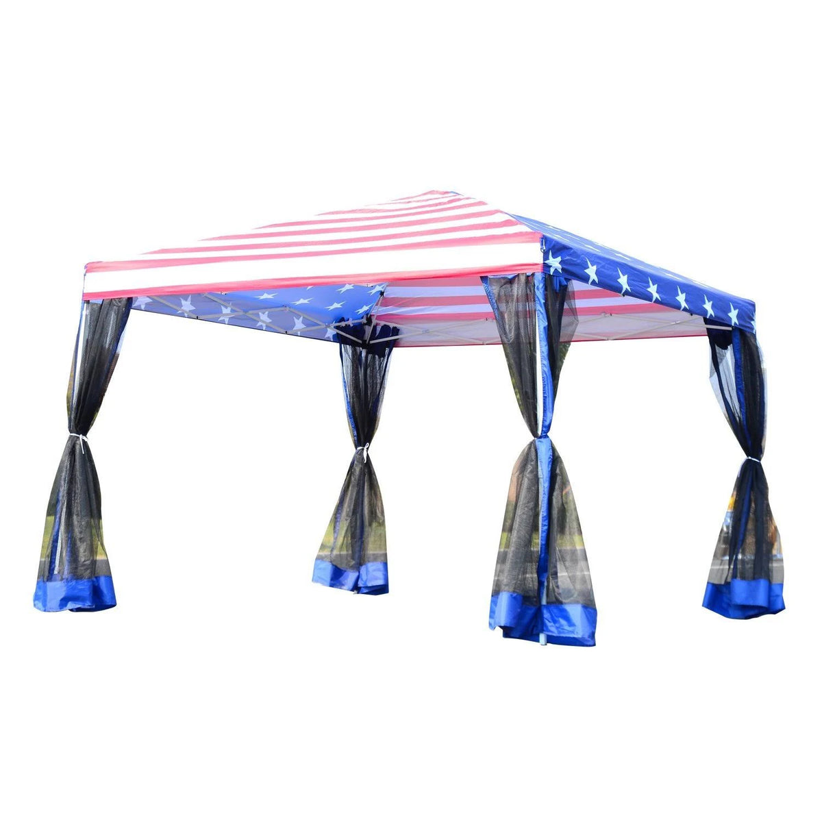 10 x 10 Pop-Up Canopy Tent with Mesh Walls W767803