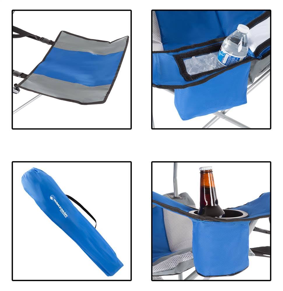 Blue Camp Chair with Footrest G993657