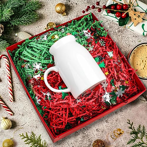 1LB Christmas Crinkle Cut Paper Shred Filler D1482