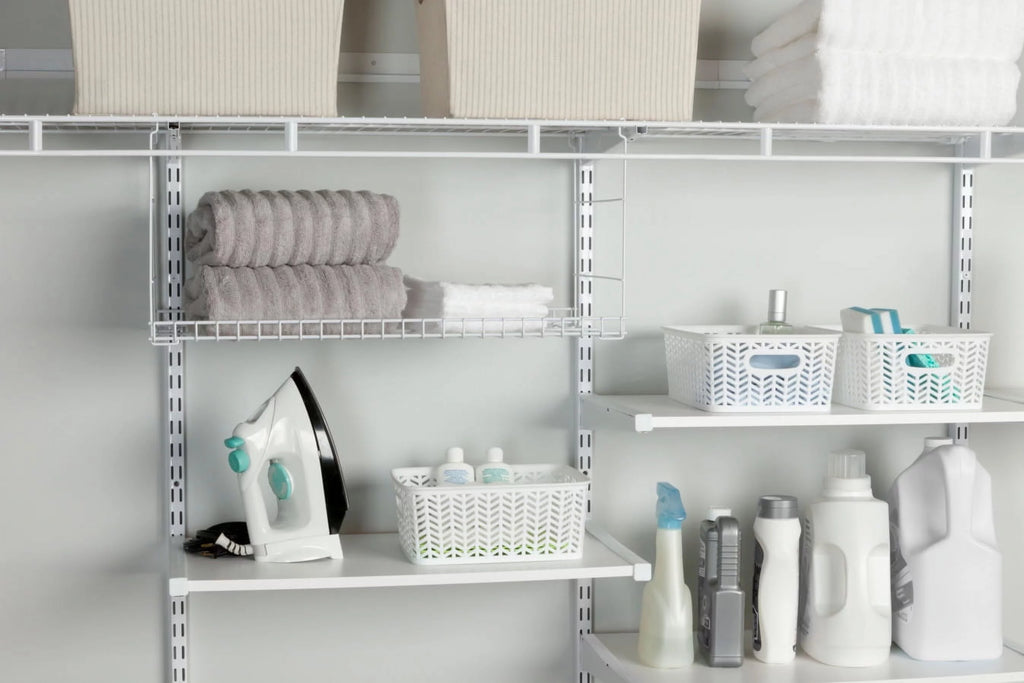White Hanging Wire Shelf M920