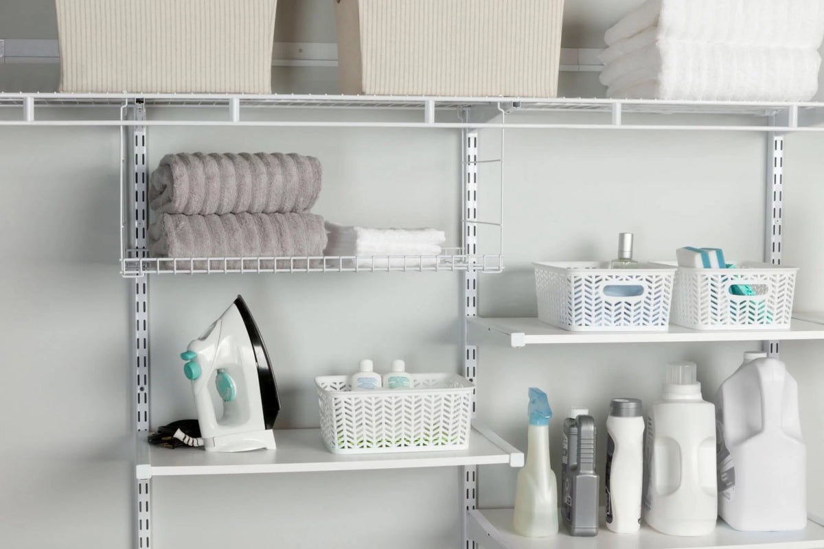White Hanging Wire Shelf M920