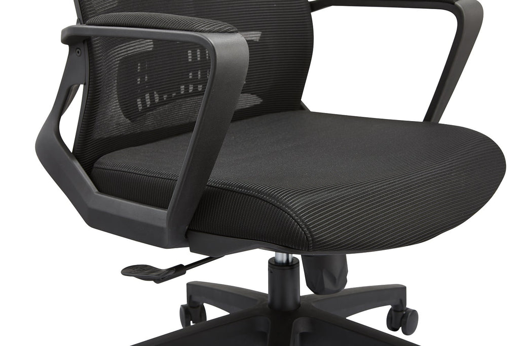 Black Reclining Ergonomic Mesh Office Chair with Lumbar Support E20541