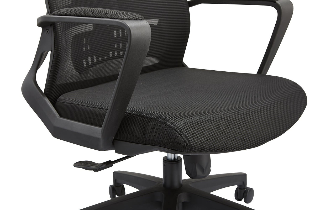 Black Reclining Ergonomic Mesh Office Chair with Lumbar Support E20541