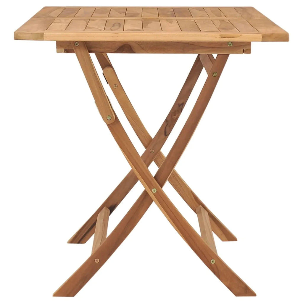 Folding Patio Table Solid Teak Wood Q6032