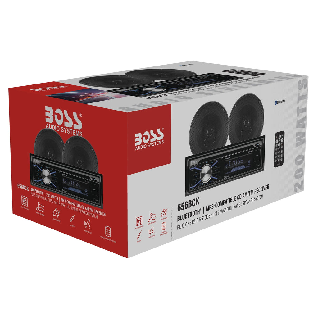 Single Din Car Stereo and Speakers E596612