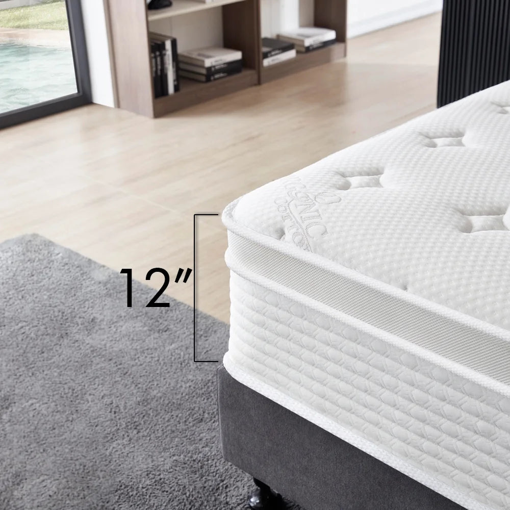 Memory Foam Spring Hybrid Full Size Mattress L2811
