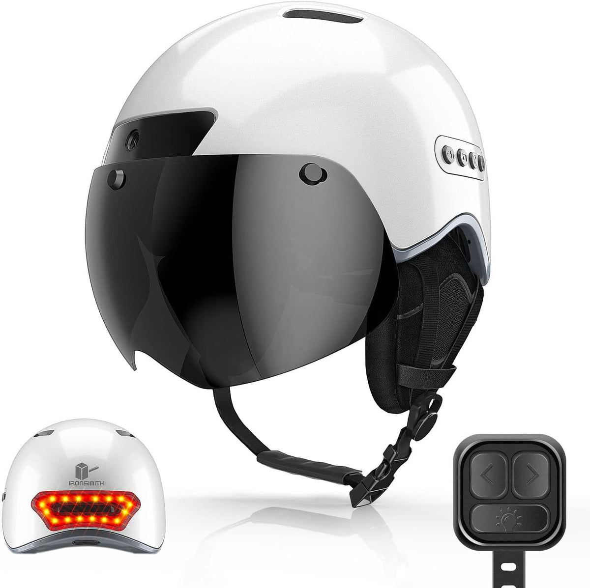 Smart Bike Helmet with Turn Signal Light Camera Speaker Microphone X6112