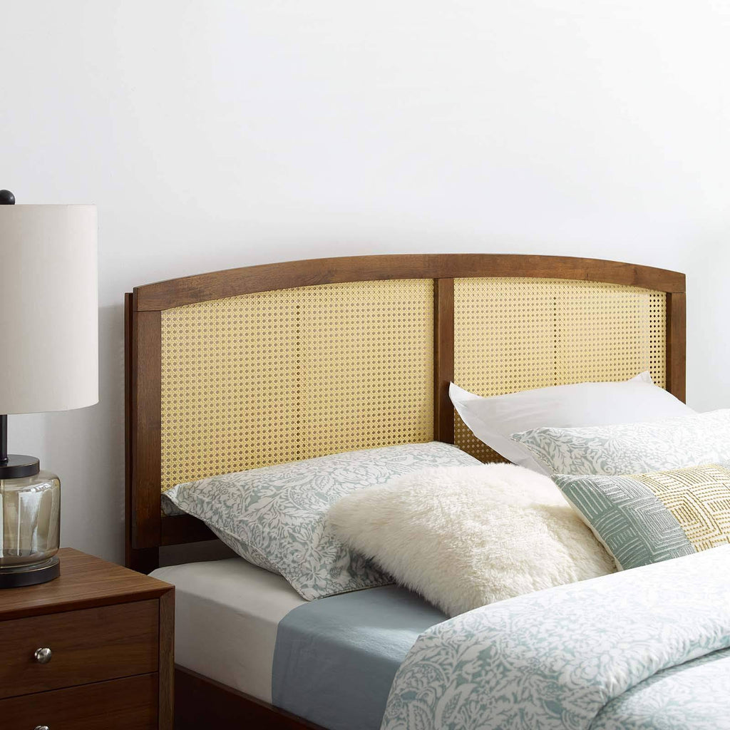 Walnut Cane King Headboard V33117