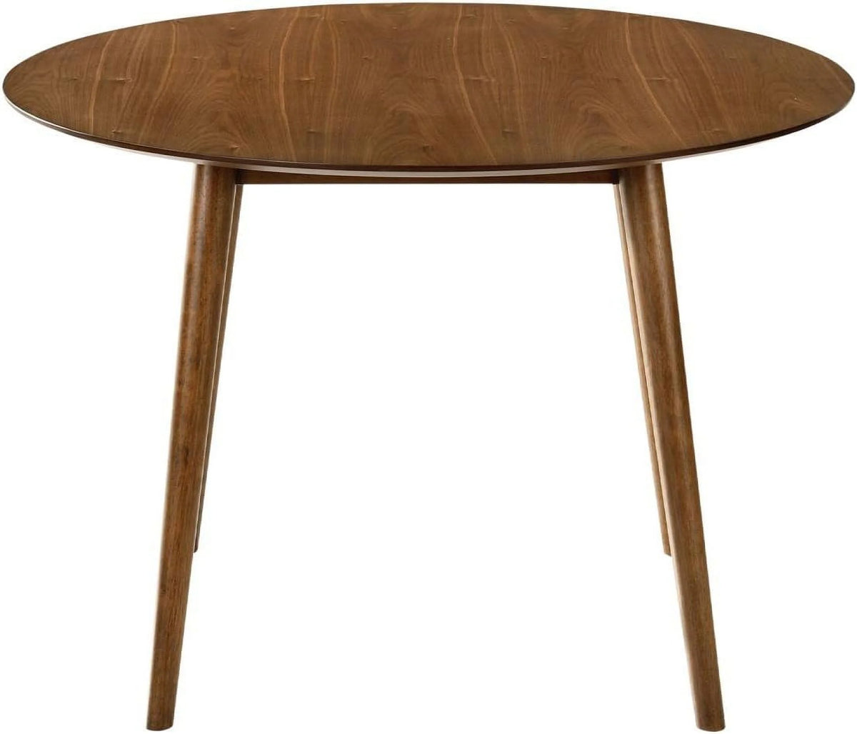 42" Round Walnut Wood Dining Table R603