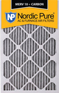 15x20x1 Pleated MERV 10 Carbon AC Furnace Filters Qty 6 D9705