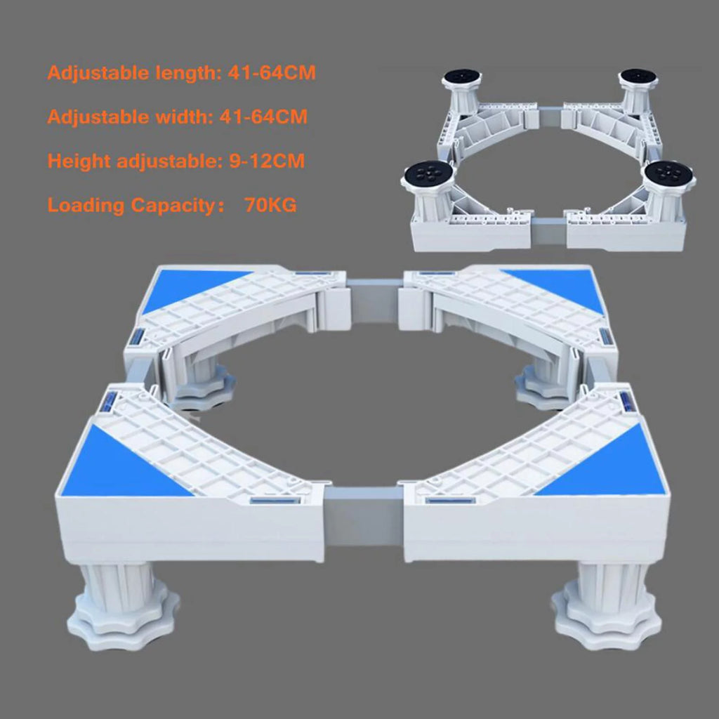 Adjustable Refrigerator Stand White V6262
