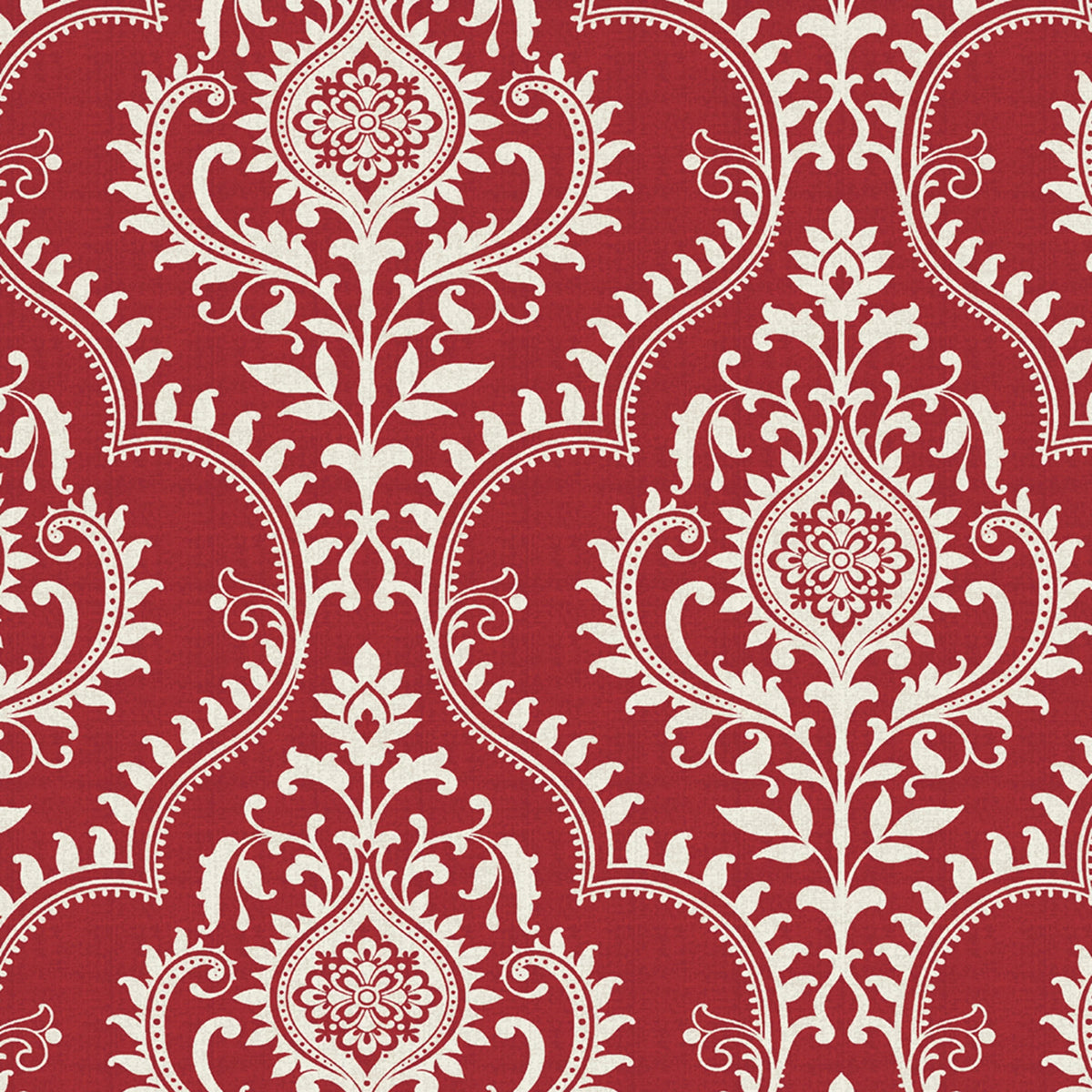 Red Medallion Rectangle Patio Chair Cushion C59158