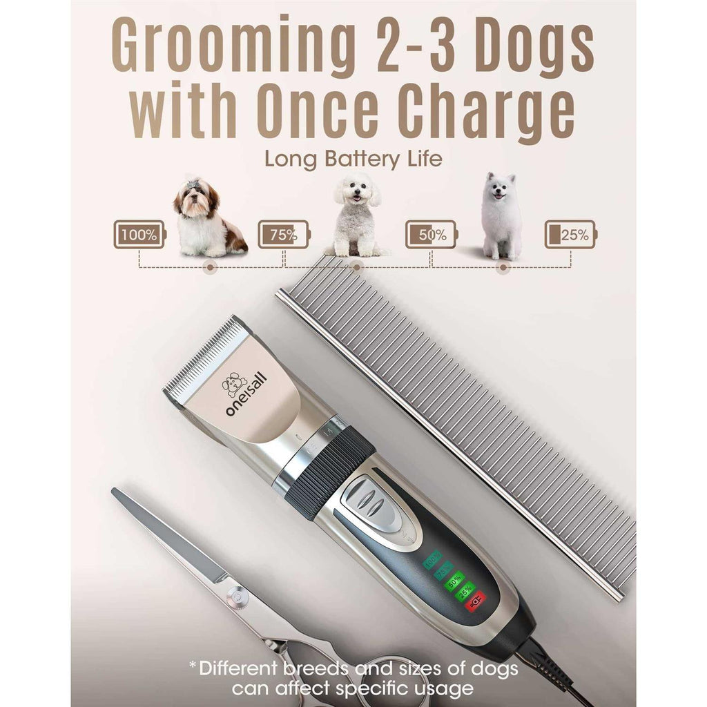Low Noise 2-Speed Rechargeable Cordless Dog Clippers N426