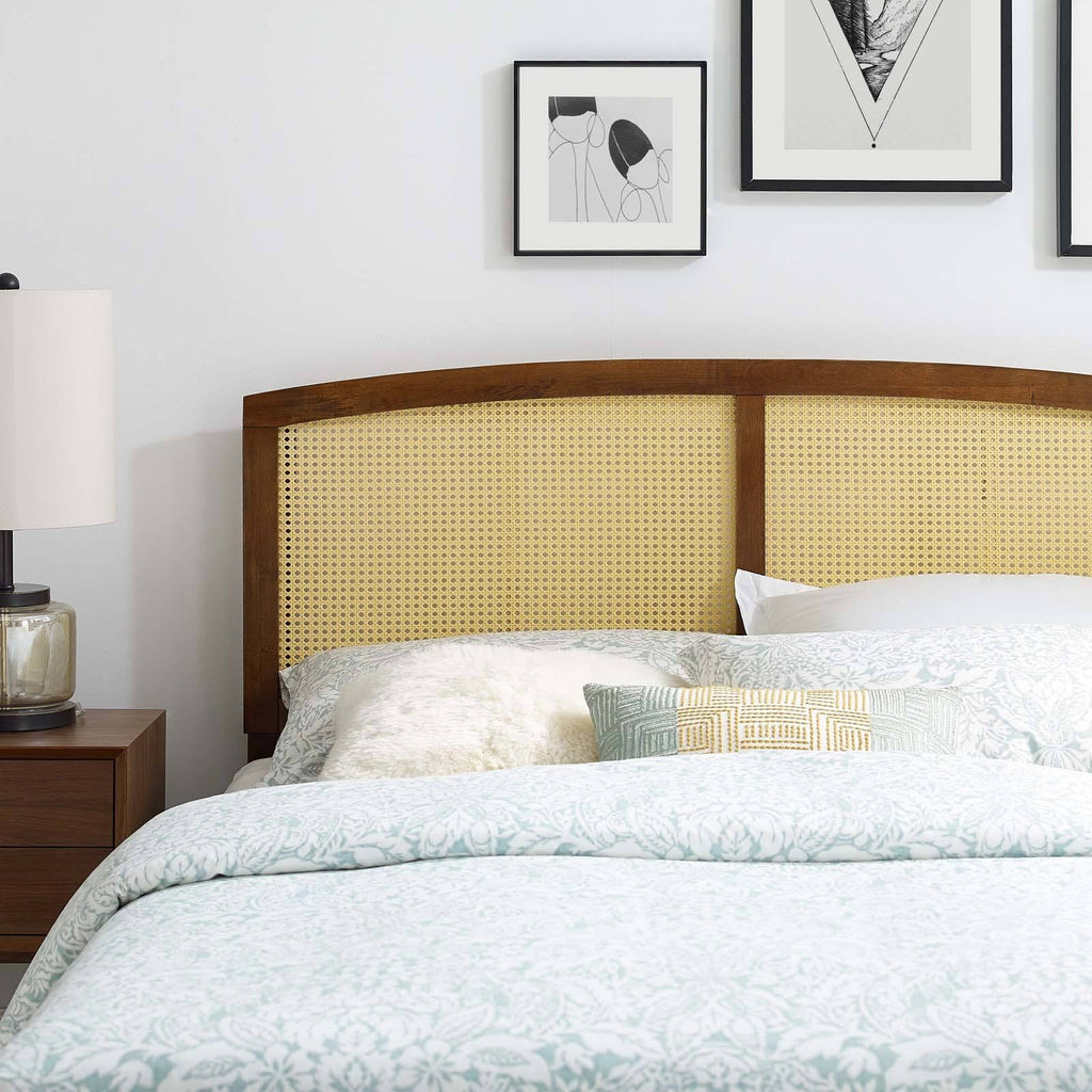Walnut Cane King Headboard V33117