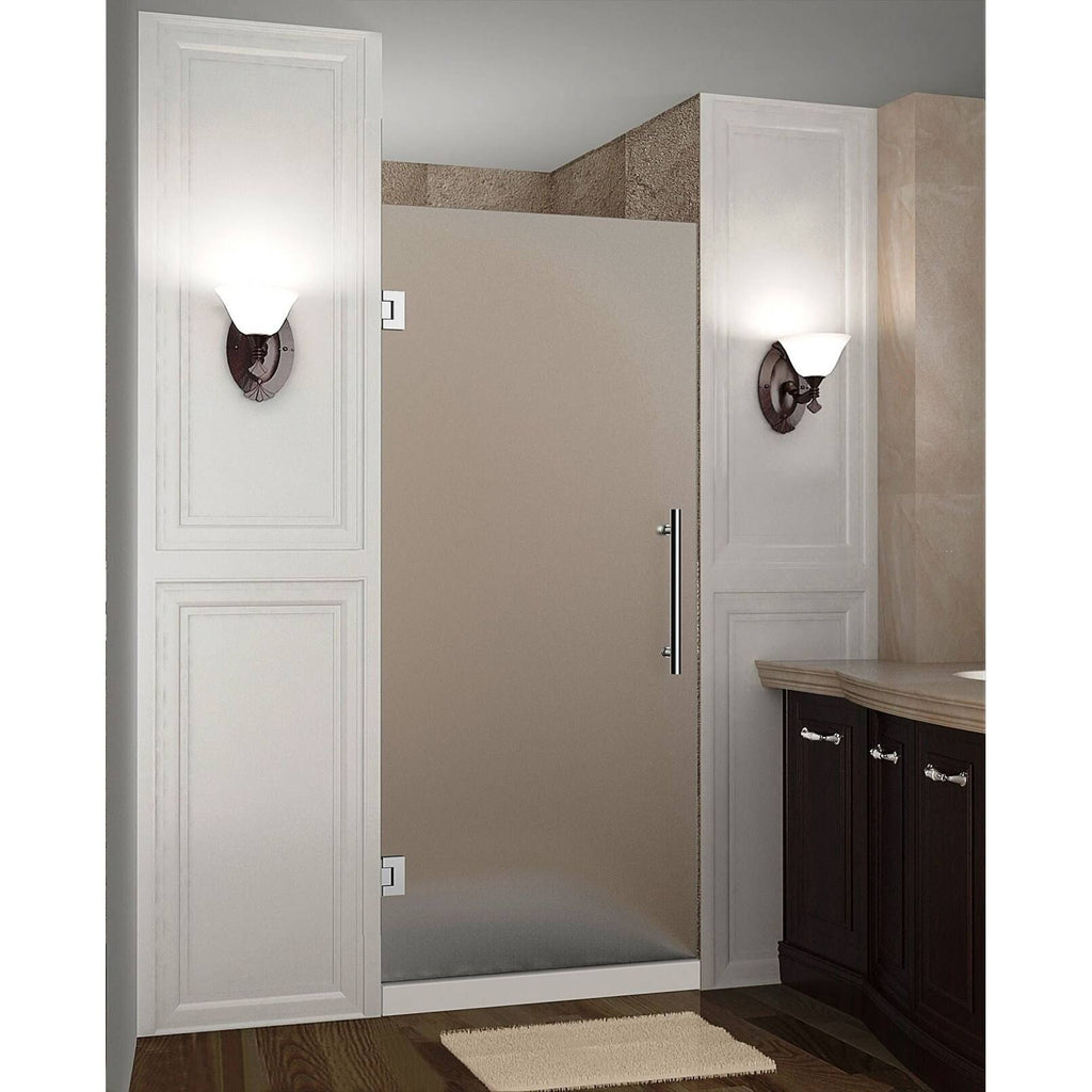 Bronze Frameless Hinged Shower Door G462