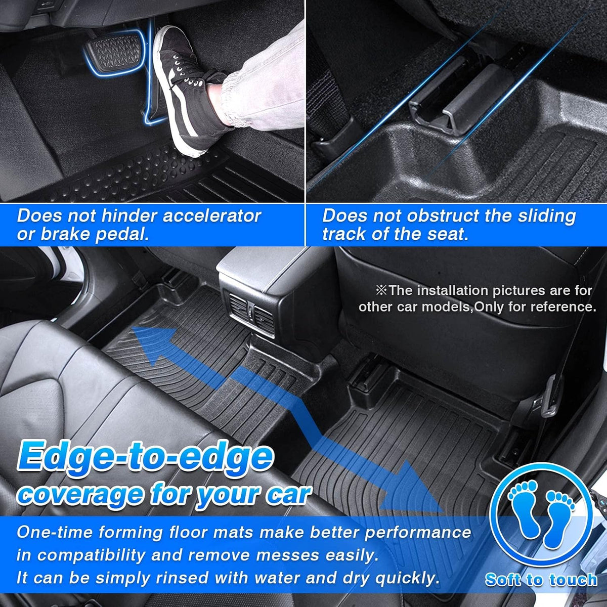 Custom Fit All Weather Floor Mats TPE C1166