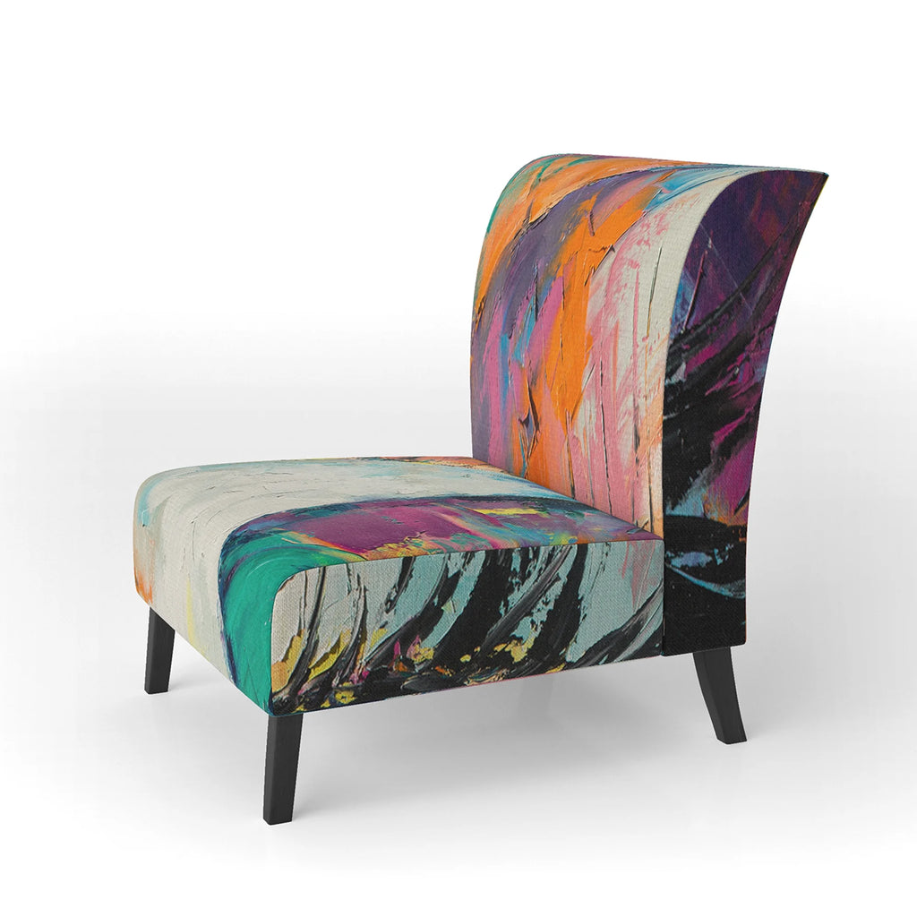 Turquoise Upholstered Accent Chair L163