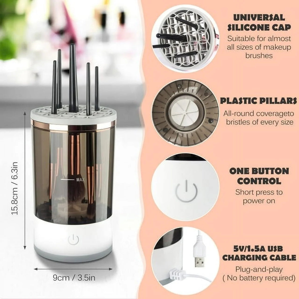 Electric Makeup Brush Cleaner Q509356