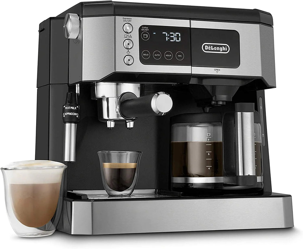 Combination Coffee Maker & Espresso Machine with Milk Frother and Glass Coffee Pot G83649