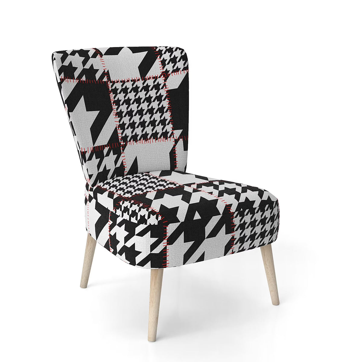 Upholstered Mid-Century Accent Chair Y47322
