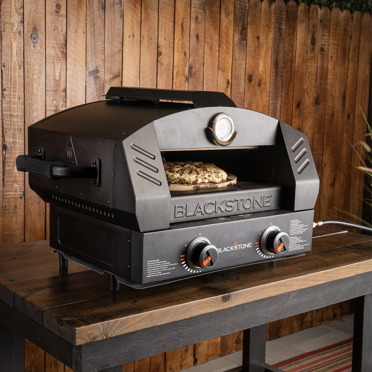 Tabletop Propane Pizza Oven with Two 15 Cordierite Stones D170