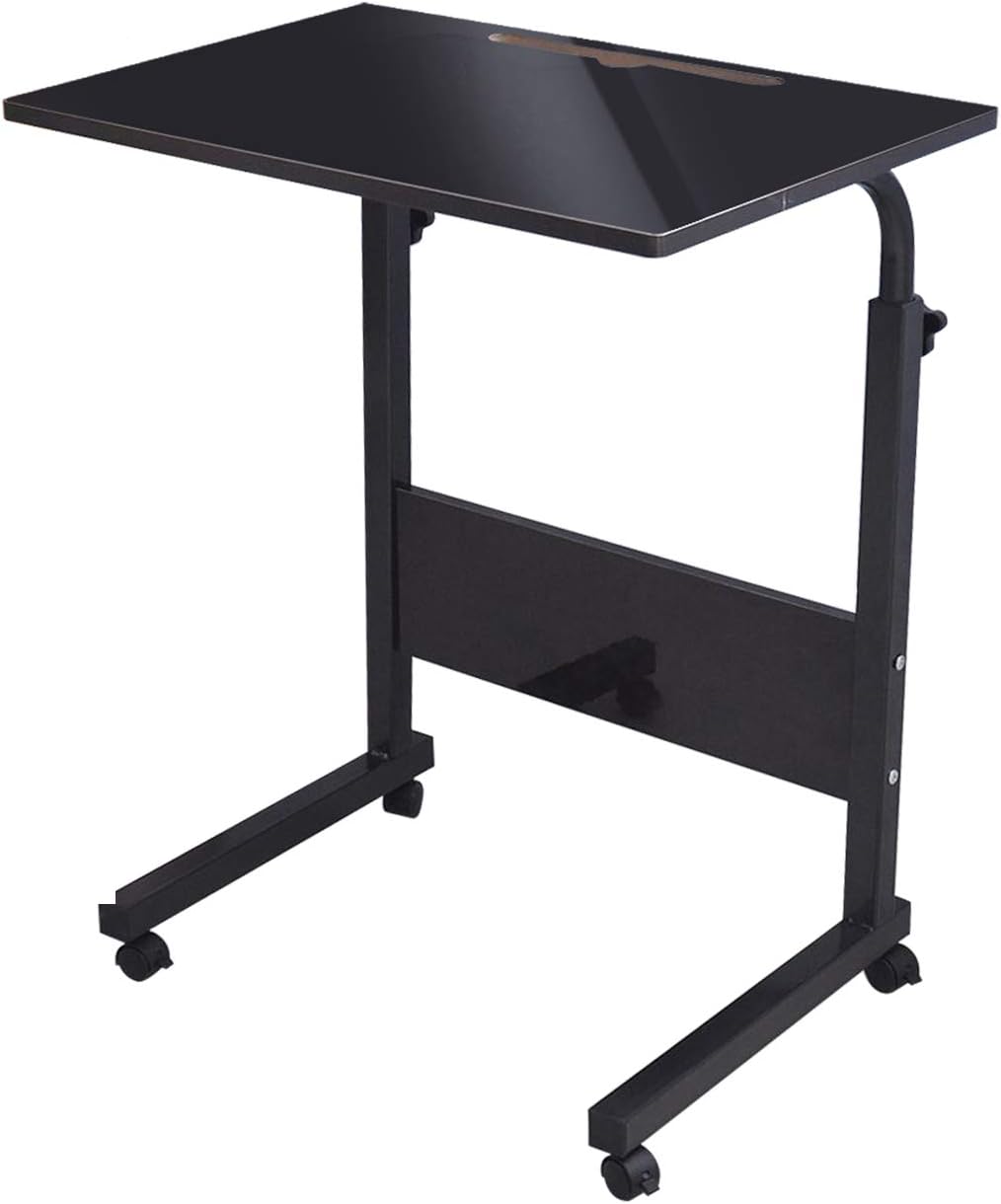 Height Adjustable Sofa Side Table with Wheels W29529