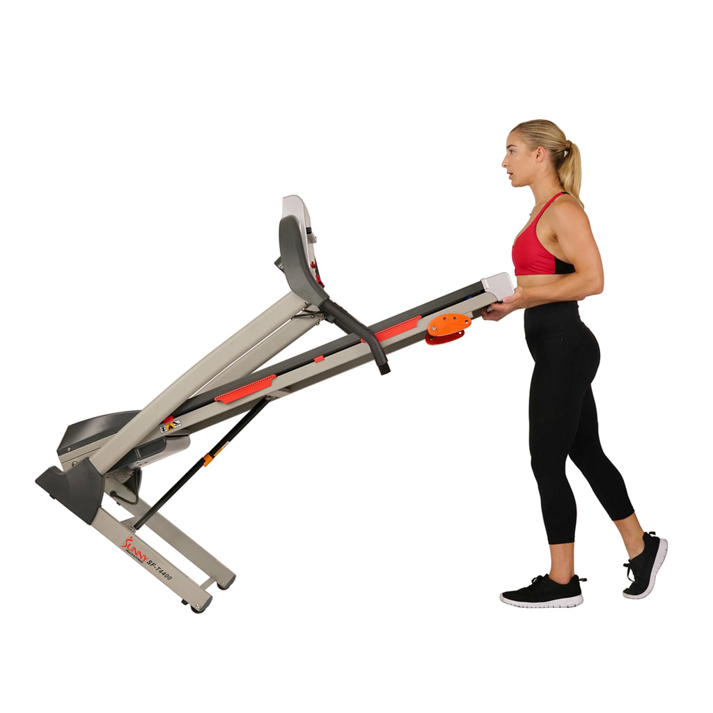 Manual Incline Folding Treadmill with Pulse Sensors B270291