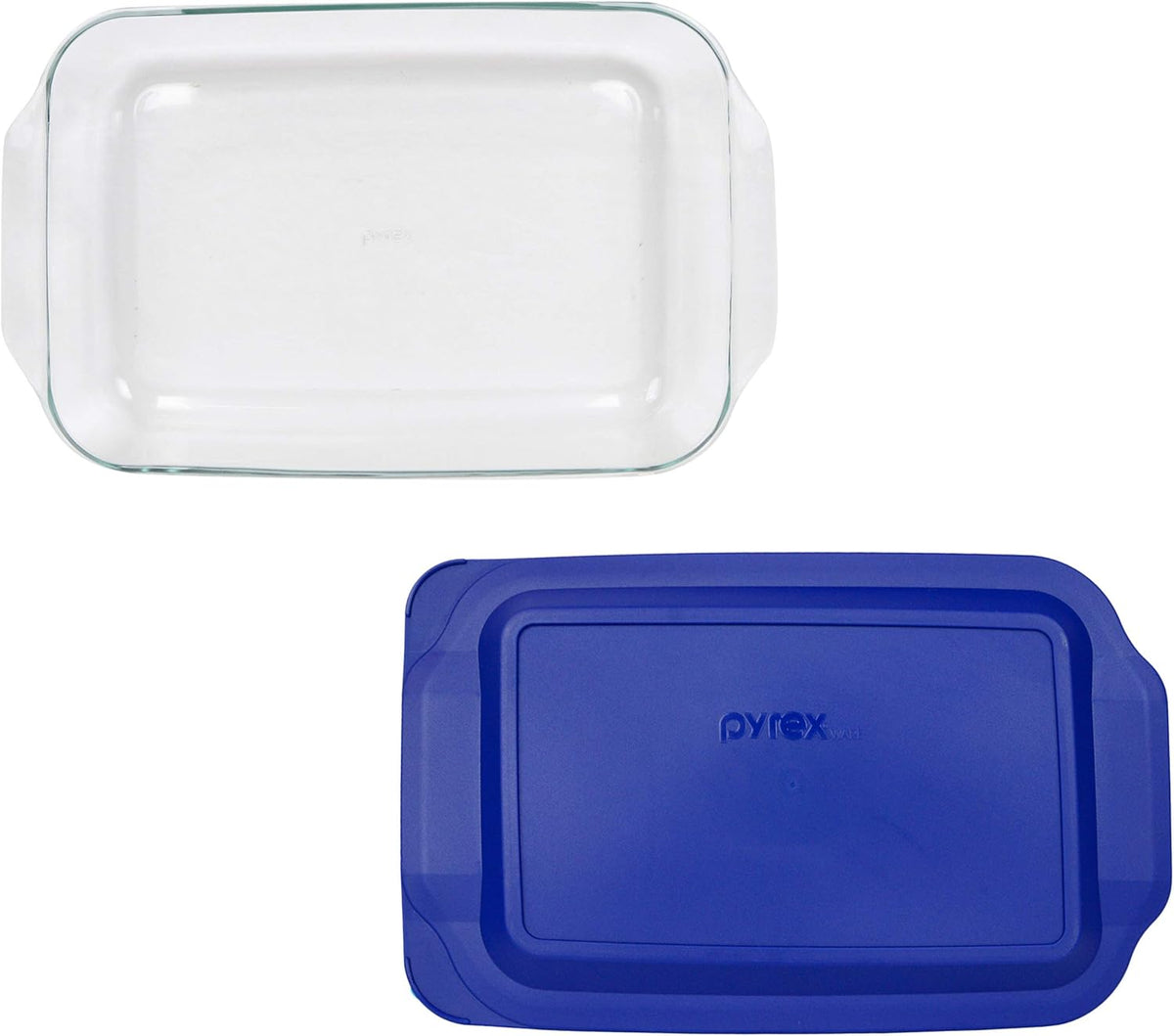 3qt Glass Baking Dish with Blue Lagoon Lid T989056
