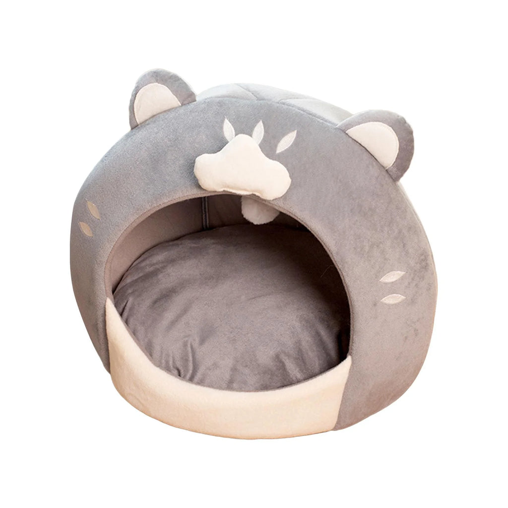 Cat Bed with Plush Ball Inner Cushion Machine Wash M9128