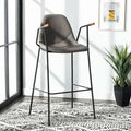 Ash Gray Upholstered Bar Stool X15213
