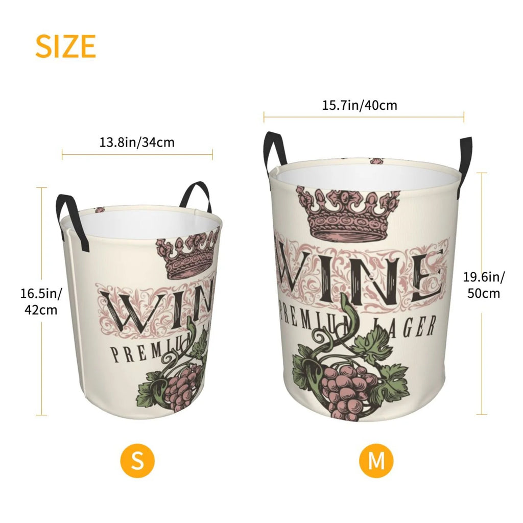 Wine Collapsible Laundry Hamper K439