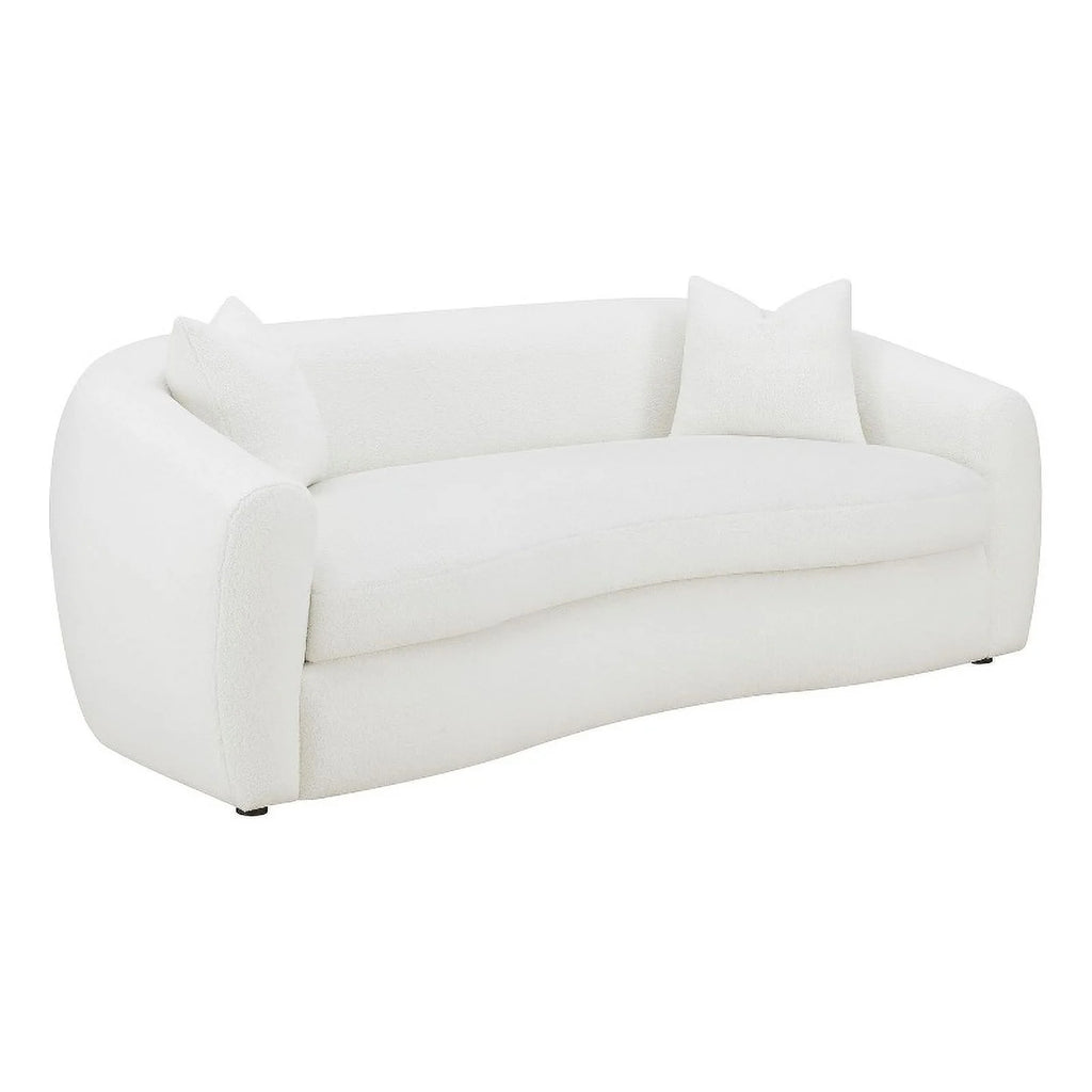 White Fabric Upholstered Sofa K59022