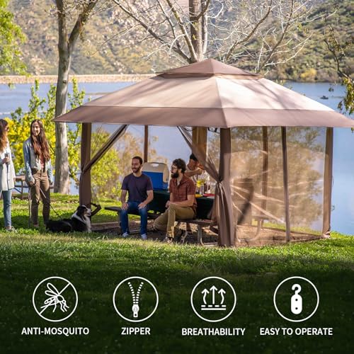10 x 10 Pop Up Canopy Mosquito Net Sidewall with Zipper 4 Packs Blue N3945