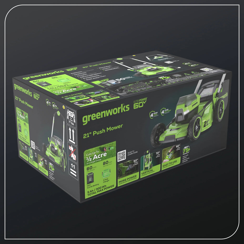 60V 21 Push Lawn Mower with Battery & Charger G14278