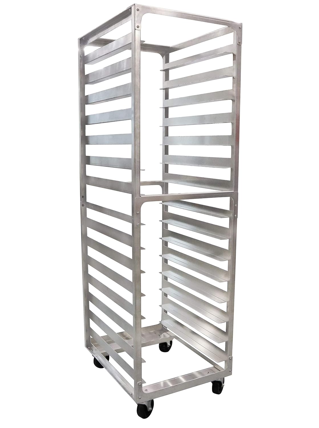 15 Tier Aluminium Bun Rack with Heavy Duty Plate Casters C188