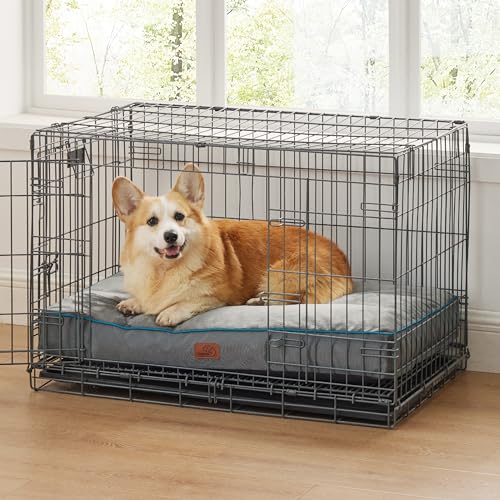 Washable Dog Bed Large 3 Inch Thicken Grey Y843228