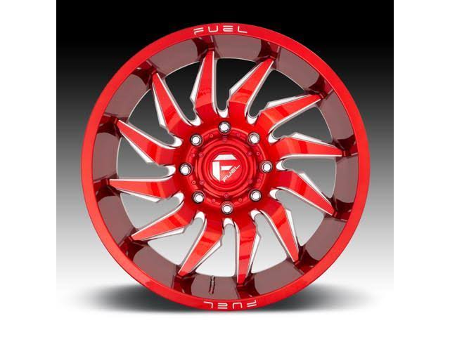 Candy Red Milled 20x9 8x165.1 20mm Wheel L969