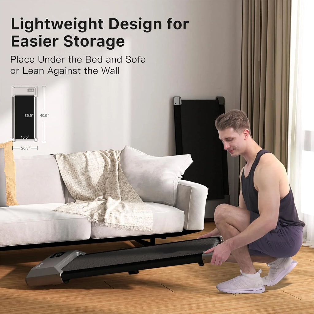 Walking Pad with Remote Control, 2 in 1 Under Desk Treadmill, 300lbs Capacity with LED Display P18044