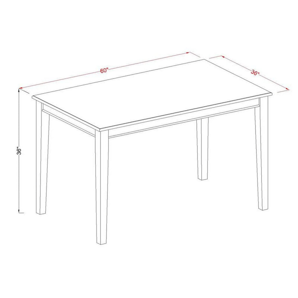 Modern Rectangular Wood Dining Table in Mahogany S692361