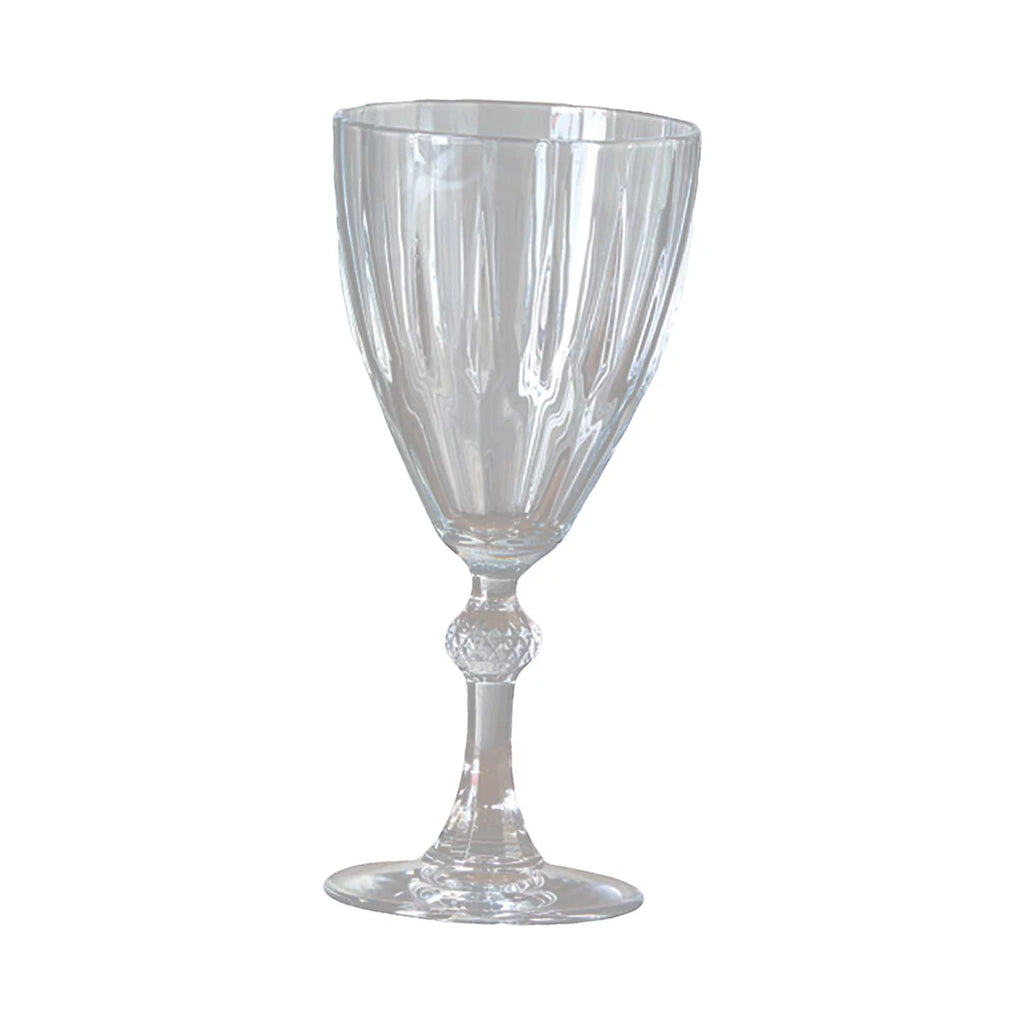 Red Glass Champagne Glasses 245ml L3671