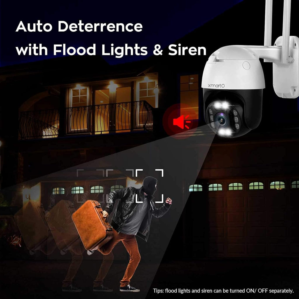 2K Auto-Track Rotation Wireless Security Camera A859946